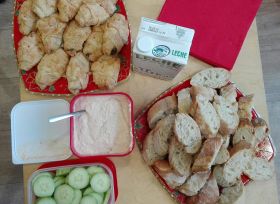 Aperitivo en clase